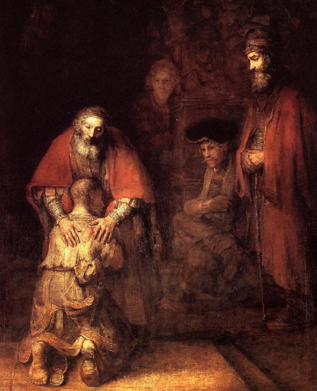 REMBRANDT Harmenszoon van Rijn The Return of the Prodigal Son France oil painting art